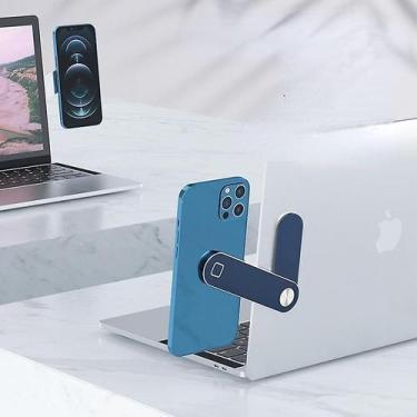 Imagem de Suporte magnético para telefone, suporte, suporte lateral para laptop 