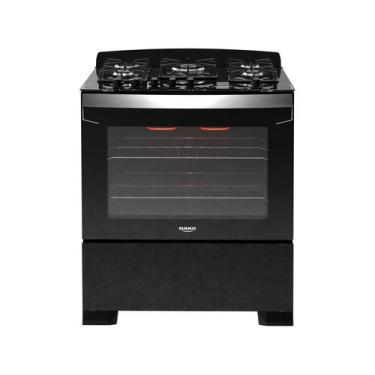Imagem de Fogão 5 Bocas Preto com Frente em Vidro Preto e Timer Digital Dako Dip