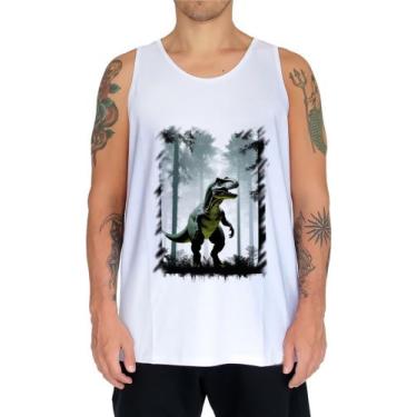 Imagem de Camiseta Regata T-Rex Tiranossauro Dinossauro Jurássico 3 - Kasubeck S