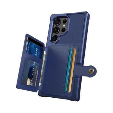 Imagem de Capa Carteira Flip De Couro Para Samsung Galaxy S25 S24 S23 Ultra S22 