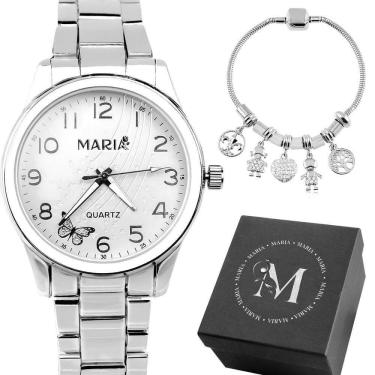 Imagem de Relógio Feminino Digital Orizom Maria com Pulseira Aço Inox e Caixa Premium Prata