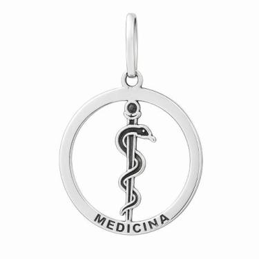 Imagem de Pingente em Prata 925 Medicina - Joia com Certificado de Garantia - Ju