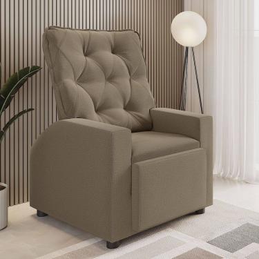 Imagem de Poltrona Reclinavel Paula com Tecido Veludo Claranti