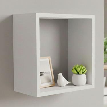 Imagem de Nicho Organizador Decor 100% Mdf Branco Brilho - Móveis Peroba