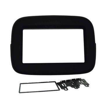 Imagem de Moldura 2 Din Fiat Mobi - Preta - Fiamon