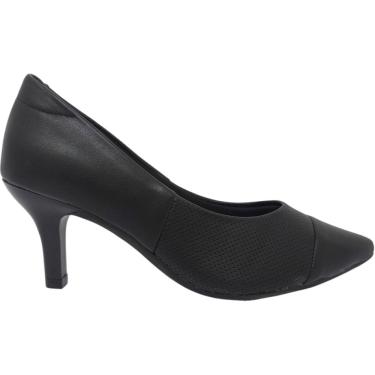 Imagem de Sapato Feminino Scarpin Casual Social Clássico Dia a Dia Passeio Trabalho Salto Médio Ultra Conforto Modare 7408.101