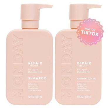 Imagem de Kit Shampoo e Condicionador Reparador Monday Repair Haircare 355ml cad