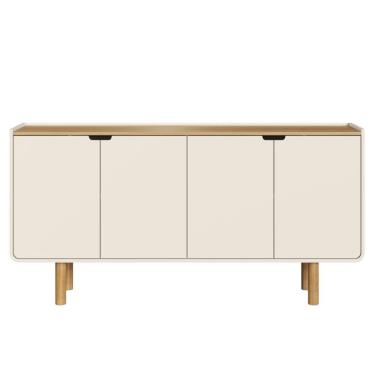 Imagem de Buffet Balcao 4 Portas 160 cm Pes Madeira Maciça 28095 Artesano