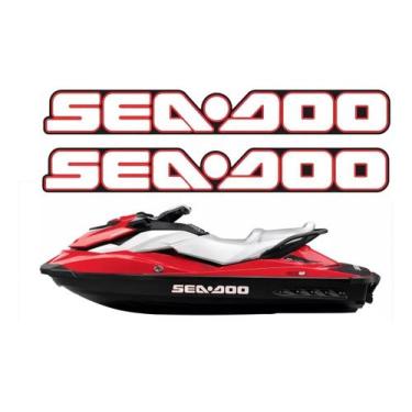 Imagem de Par De Adesivo Jet Ski Casco Seadoo - SPTS