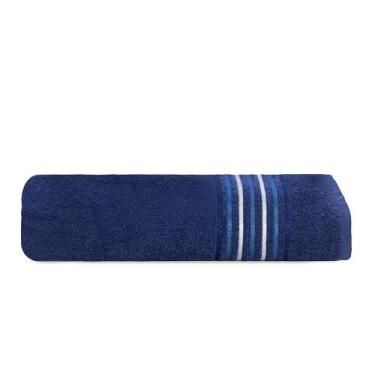 Imagem de Toalha de Banho Grande Vitta Plus 75x150cm Camesa , Azul Marinho