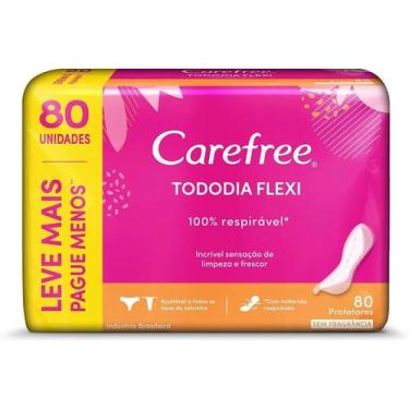 Imagem de Absorvente carefree flex s/perf l80 p60