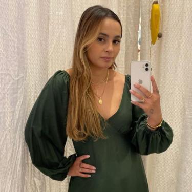 Imagem de Vestido Curto em Viscolinho Liso com Decote V Moana - Marrom - Marilu,