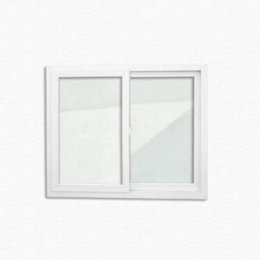 Imagem de Janela 2 Folhas C/ Vidro Liso  Branco 100x150 Brimak