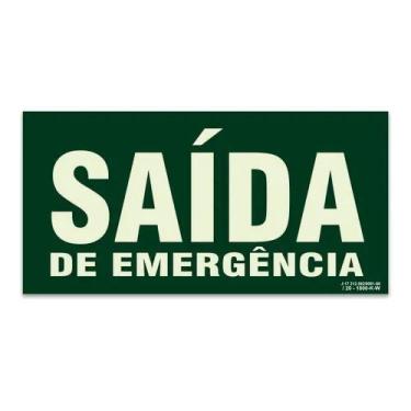 Imagem de Placa S13 - Saída de Emergência - RM Policarbonatos e Acessórios