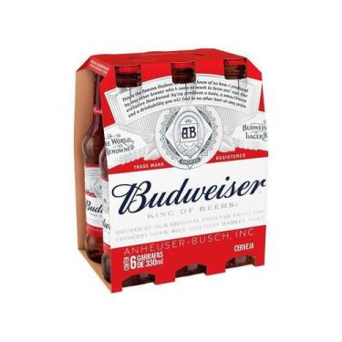 Imagem de Cerveja Budweiser Lager 6 Unidades - 330ml