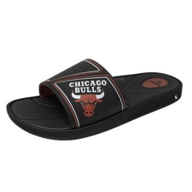 Imagem de Chinelo Masculino Facil Calce Leve Confortavel NBA Rider, Azul, Amarel