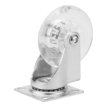 Imagem de Rodízio de Gel Giratório sem Freio 3'' 75mm 55kg 6873355 Transparente para Uso Interno Mtx