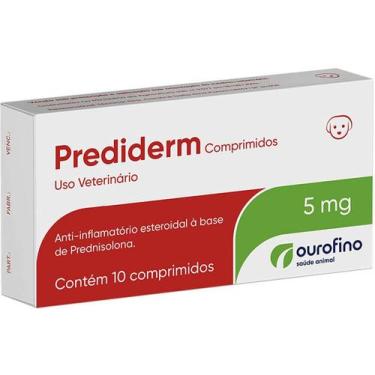 Imagem de Anti inflamatório Prediderm 5 mg para Cães  10 Comprimidos - Ourofino