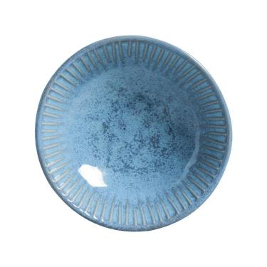 Imagem de Conjunto de Cumbucas Breeze Stoneware 370ML 6 Peças Artesanal para Micro-ondas Azul Porto Brasil