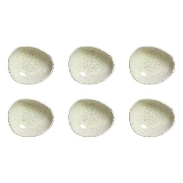 Imagem de Conjunto de Cumbucas Ovais Orgânico Pistache Stoneware 265ML 6 Peças para Mesa Verde Porto Brasil