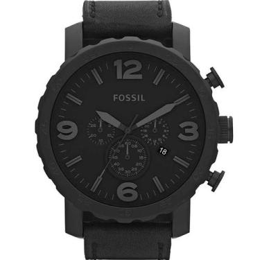 Imagem de Relógio Fossil Masculino Preto Nate JR1354/2PN Analógico 10 Atm Crista
