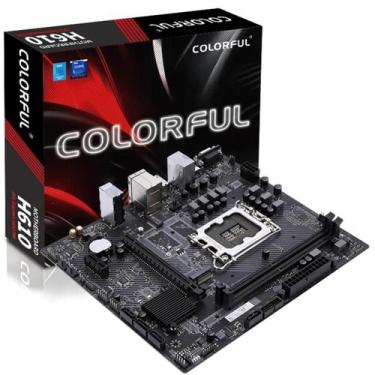 Imagem de Placa Mãe Colorful H610M-E M.2 V20, Chipset H610, Intel LGA 1700, MATX