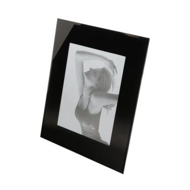 Imagem de Porta-retrato 15 x 20 cm de vidro Preto Prestige Wolff - 9468