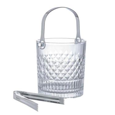 Imagem de Balde de Gelo Esplanada 1L Cristal com Pinça e Alça L'Hermitage Bar Be