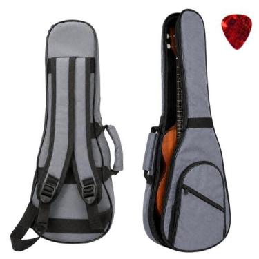 Imagem de Capa Bag Case Para Ukulele Soprano Cinza Escuto Acolchoado - Bell