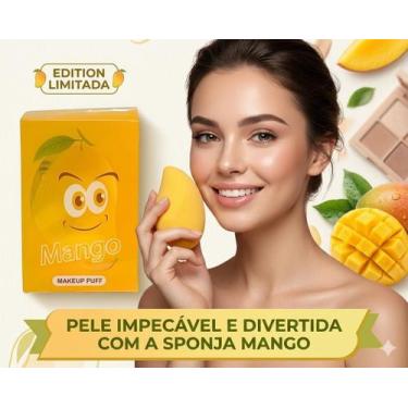 Imagem de Esponja de Maquiagem para Base Corretivo Formato Manga Macia Make - JU