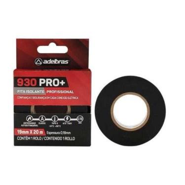 Imagem de Fita Isolante Antichama 19mm X 20m Pro+ 930 para Isolamento Elétrico A