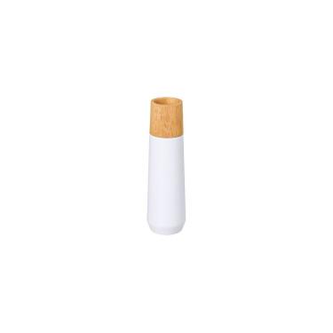 Imagem de Moedor de Sal e Pimenta Realce para Temperos Madeira Seringueira Uso Gourmet Branco Tramontina