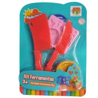 Imagem de Massinha Mania Kit Ferramentas Cartela Dm Toys, Modelo 03