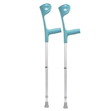 Imagem de Muleta Canadense Sequencial Fixa 130kg Ponteira 3/4 Par Azul