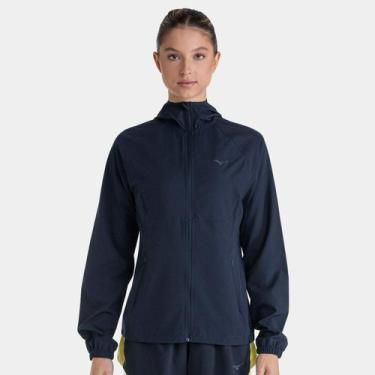 Imagem de Jaqueta Mizuno High 3 Feminina, Azul, GG