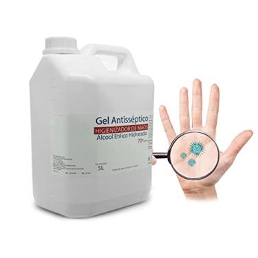 Imagem de Álcool em Gel Para As Mãos 5l 70% Hidratante Antisséptico