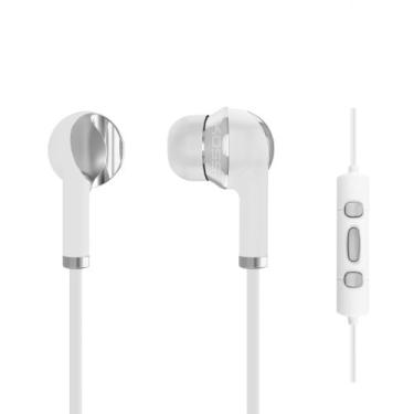 Imagem de Koss Fones auriculares de alumínio iL200w KTC com controles em linha para iPhone/iPad/iPod, branco