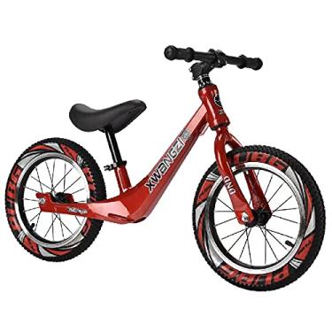 Imagem de Bicicleta De Equilíbrio Infantil De 14 Polegadas Para Crianças De 2 a 6 Anos, Bicicleta Leve Para Andar De Bebê, Bicicletas De Equilíbrio Strider Com Altura Do Assento Ajustável