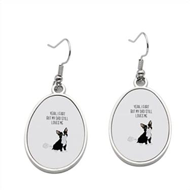 Imagem de Brinco Yeah I Fart But my Mom Still Loves Me - Brincos pendentes para meninas - Presente de festa de aniversário dos namorados