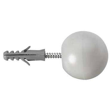 Imagem de Sforplast Sfor | Protetor De Porta Branco | 1 Peça | Conjunto Completo Com Bucha E Parafuso | Proteção Entre A Maçaneta E A Parede Amortecedor De Impacto E Limitador De Curso