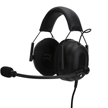 Imagem de ASHATA Fone de ouvido para jogos, fone de ouvido virtual surround 7.1, fone de ouvido com redução de ruído para jogos com microfone, para PC, laptop, celular (preto)
