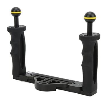Imagem de Zyyini Bandeja para câmera subaquática, TS-7 estabilizador de câmera de ação de mergulho com alça dupla ergonômica para fotografia subaquática, para fotografia subaquática, mergulho, snorkeling