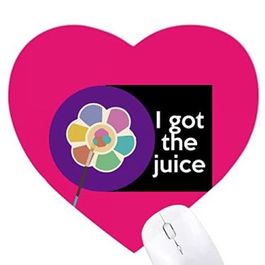 Imagem de Mouse pad Hip Hop Music Life Is Real e Colorido com coração Tapete de Borracha para Escritório