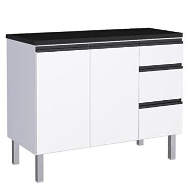 Imagem de Balcão de Aço 120 Gaia com Tampo Cozimax Branco