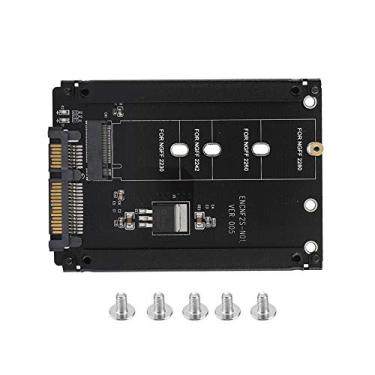 Imagem de Adaptador M.2 NGFF para SATA, gabinete M.2 NGFF para SATA de 22 pinos de alto desempenho, Conversor SSD NGFF NGFF baseado em M Key SATA para cartão SATA 3.0 de 2,5 polegadas, para WinXP/Vista/Win7/Win8