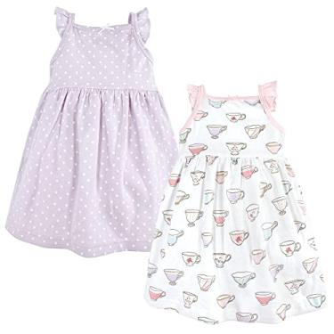 Imagem de Hudson Baby Vestidos de algodão para bebês meninas, Tea Party, 3-6 Meses