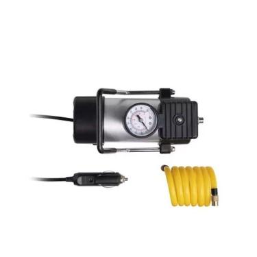 Imagem de Compressor De Ar Portátil 12V Vazao 20L/Min 3 Bicos Au616