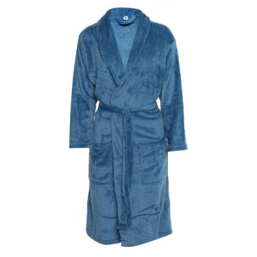 Imagem de Roupão De Microfibra Unissex Home Design G Azul - Corttex