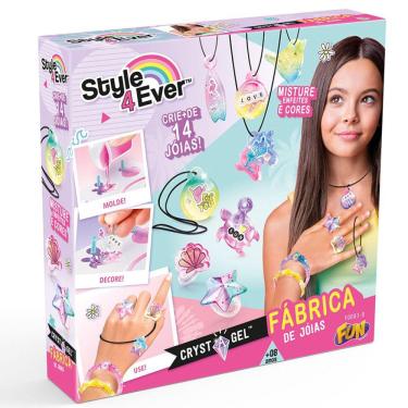 Imagem de Kit Beleza Infantil - Style 4 Ever - Crystal Gel - Fábrica de Joias - Fun