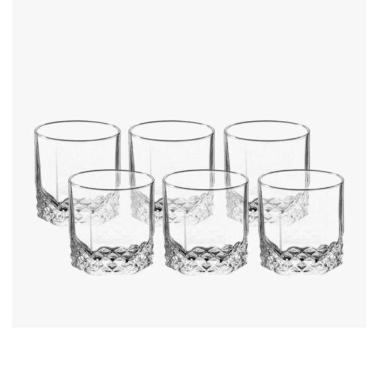 Imagem de Jogo de Copos Vidro Starlit Whisky 310ml 6 Peças - Vtrizi